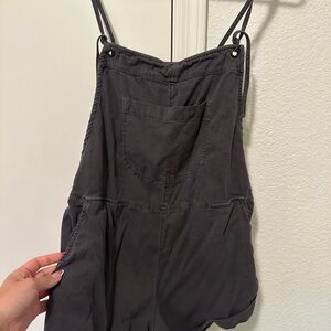 Billabong Gray Jumpsuit Adjustable Straps Casual Fit
